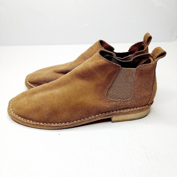 Steve Madden Sz 8 Dylan Tan Suede Ankle Boot EUC - Picture 13 of 15